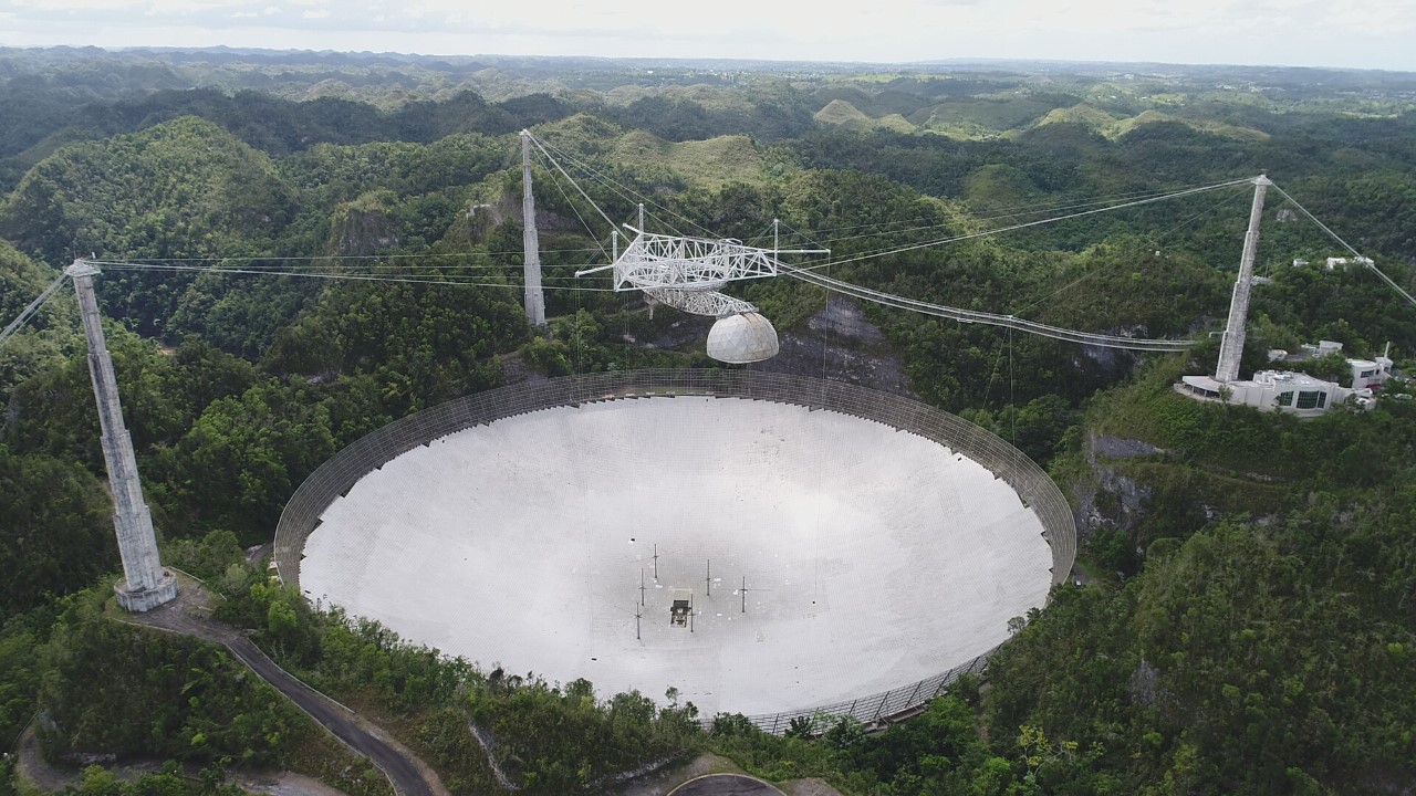 Falla un segundo cable en el Observatorio de Arecibo y golpea el plato reflector
