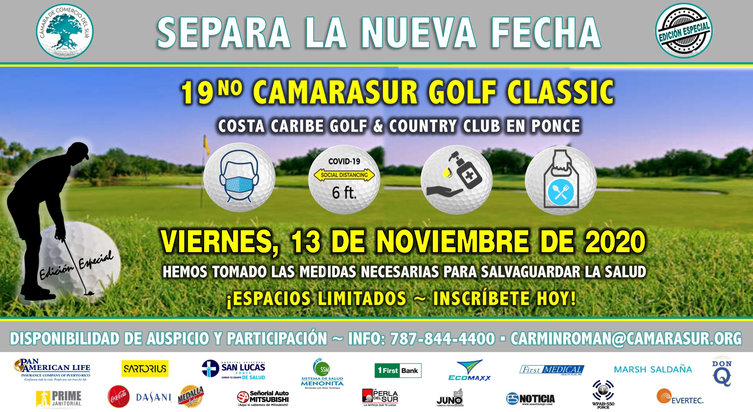 Celebrarán el 19no Cámara Sur Golf Classic Edición Especial