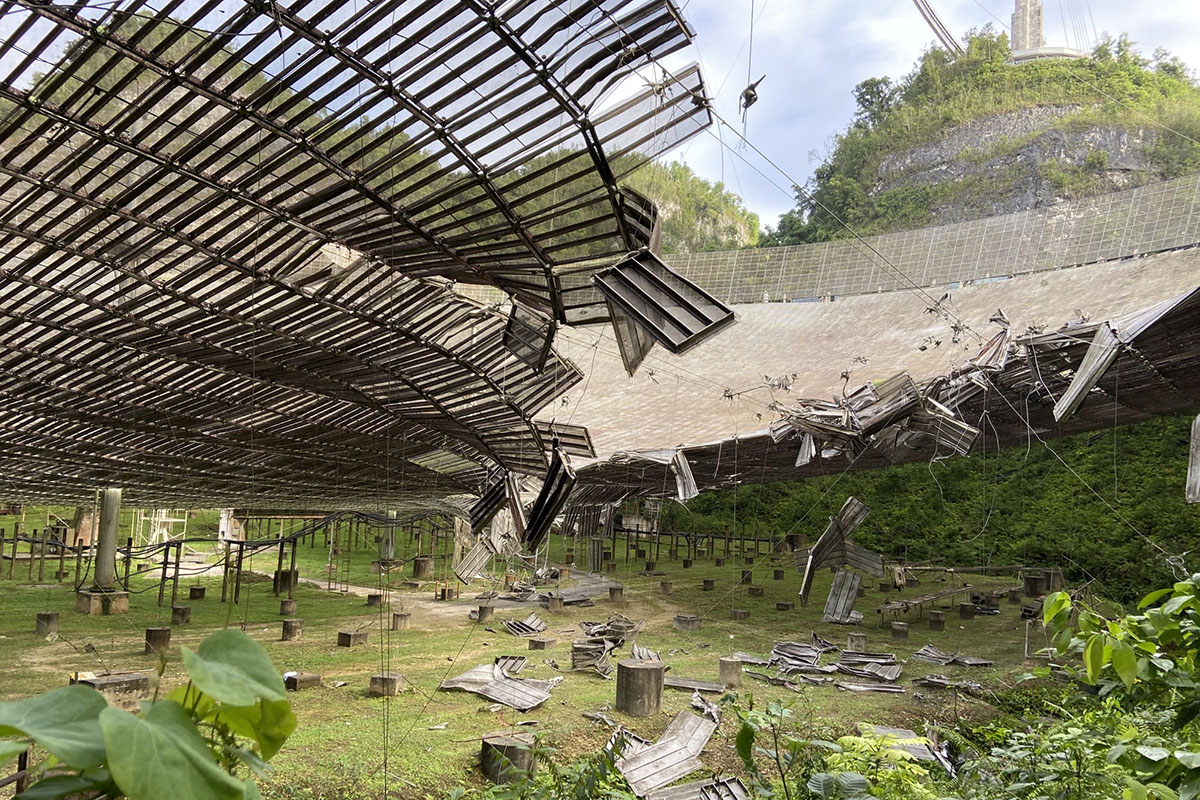 Otro fallo en un cable provocó el colapso del Observatorio de Arecibo