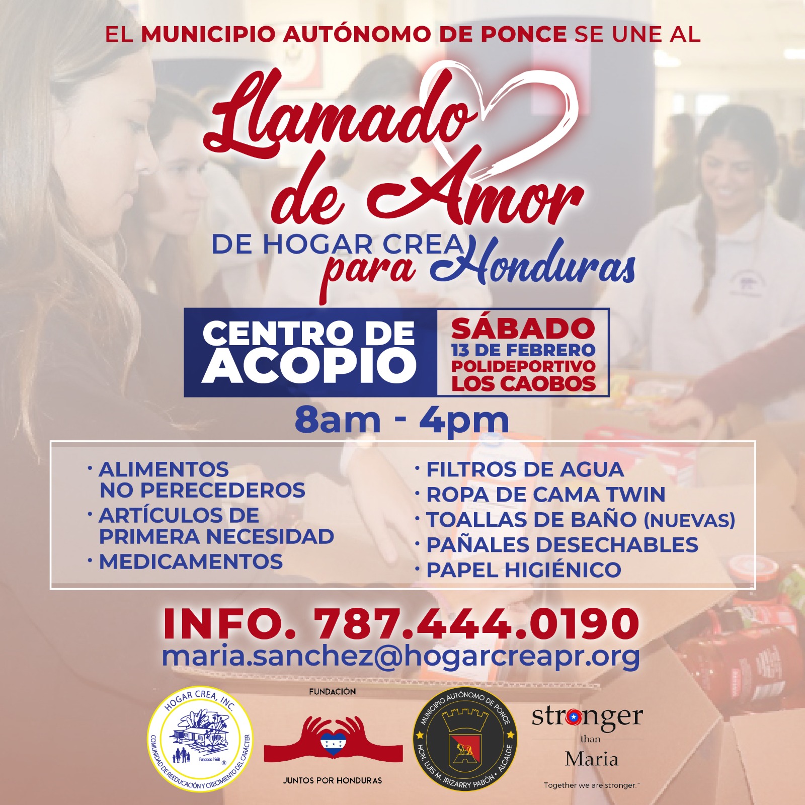 Municipio de Ponce se une al llamado de amor de Hogar Crea