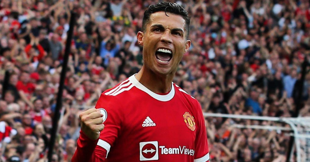 Cristiano Ronaldo marcó doblete en su regreso al Manchester United