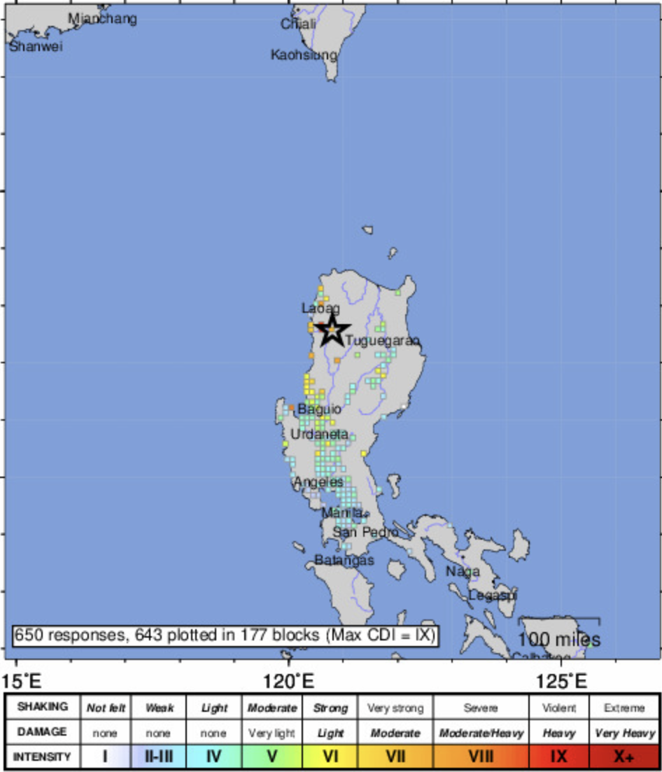 Terremoto de 7.0 sacude a las islas Filipinas