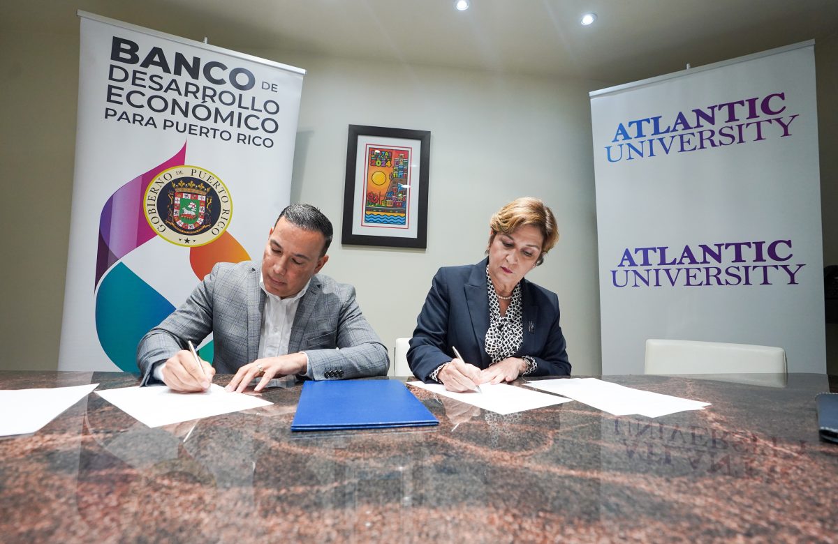 Atlantic University y el Banco de Desarrollo Económico fomentarán el desarrollo empresarial y profesional de los estudiantes